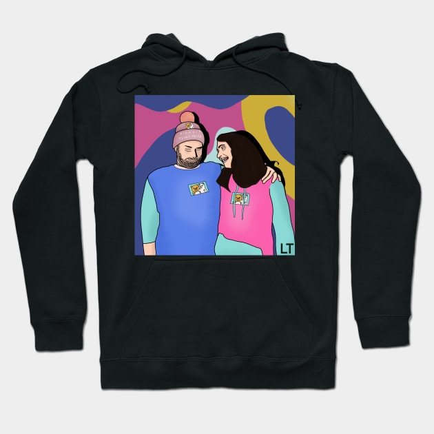 Ethan and Hila Hoodie by lizajambalaya